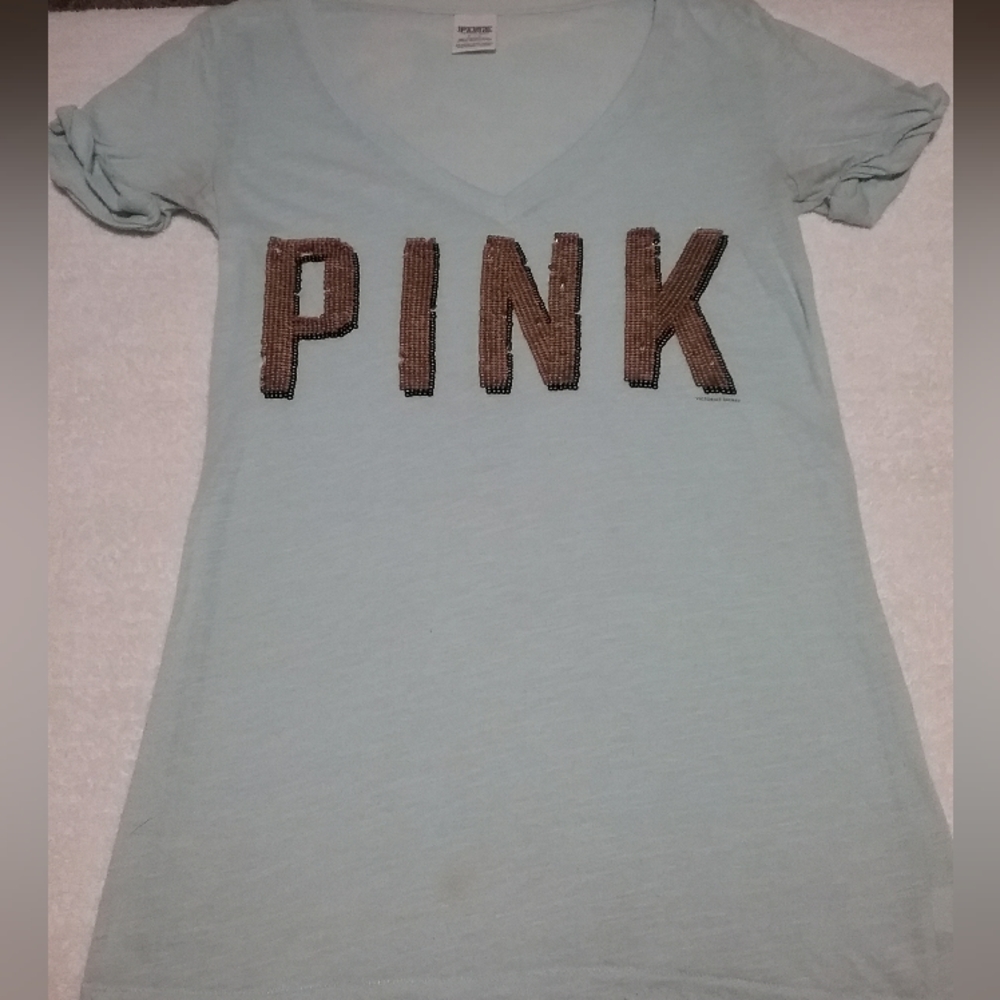 PINK Victoria's Secret Sequins Shirt - Size S